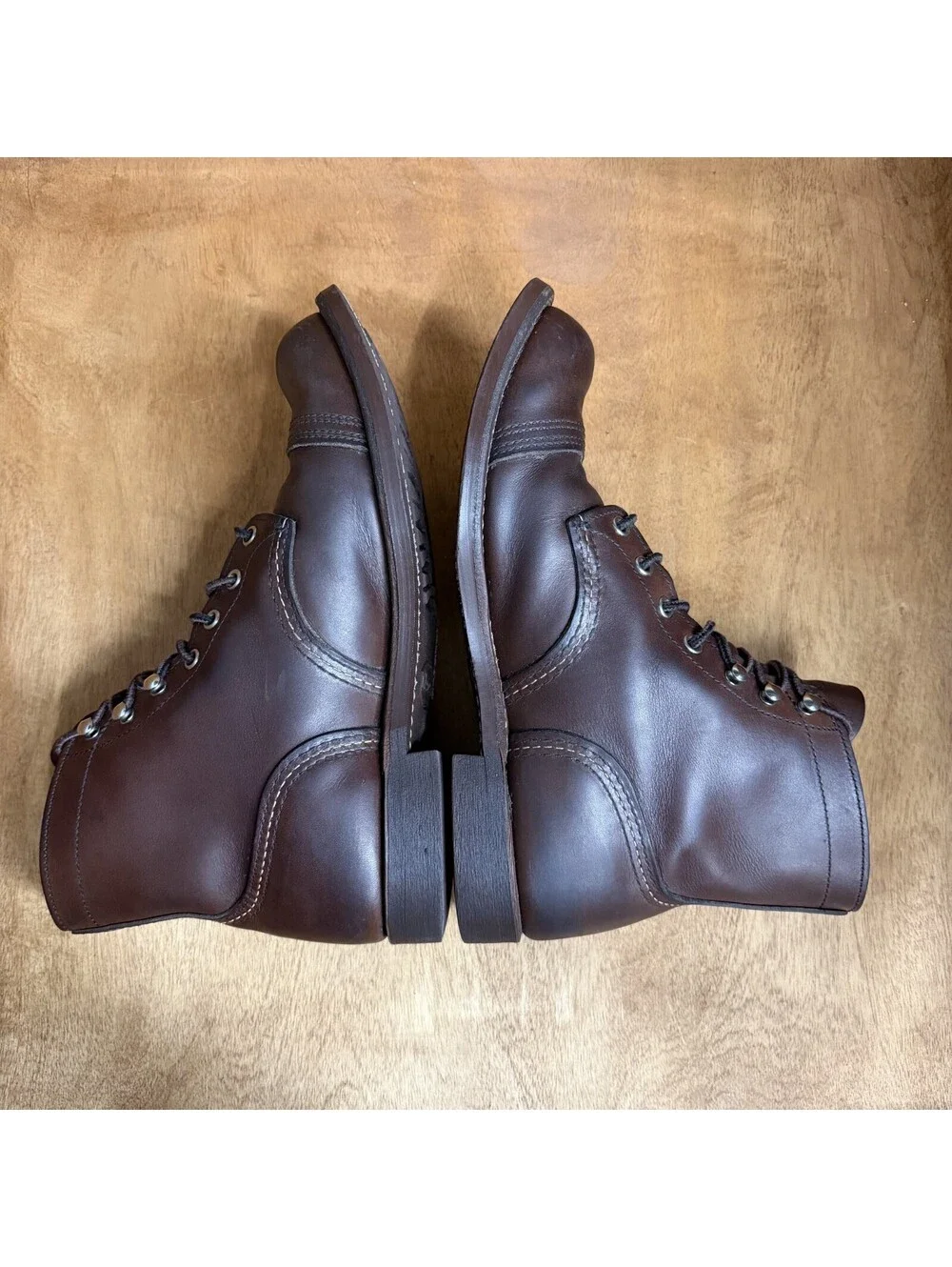 Red Wing Iron Ranger 6-Inch Boots Heritage 8111 Amber Harness Leather Men 8.5 E2